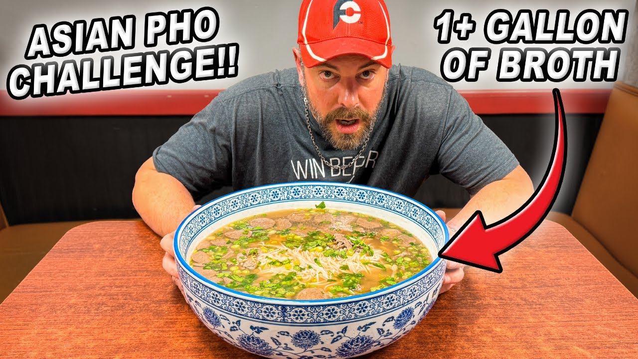 wisconsin’s biggest asian beef pho noodles soup challenge in manitowoc!!