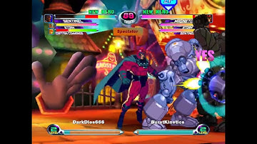 MvC2: Khaos - Magneto Rom to Multi Crossup Relaunch 75% Sequence vs Sentinel