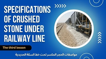 Specifications of crushed stone under railway line