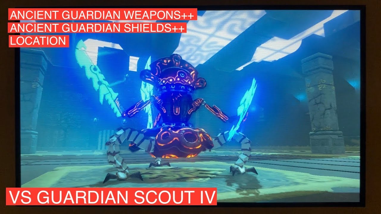 The Legend of Zelda Breath of the Wild VS GUARDIAN SCOUT IV YouTube