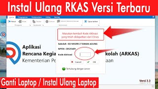 Cara Instal Aplikasi RKAS Versi Terbaru di Laptop Baru atau Instal Ulang Laptop