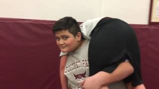Packer Wrestling Mannequin Challenge