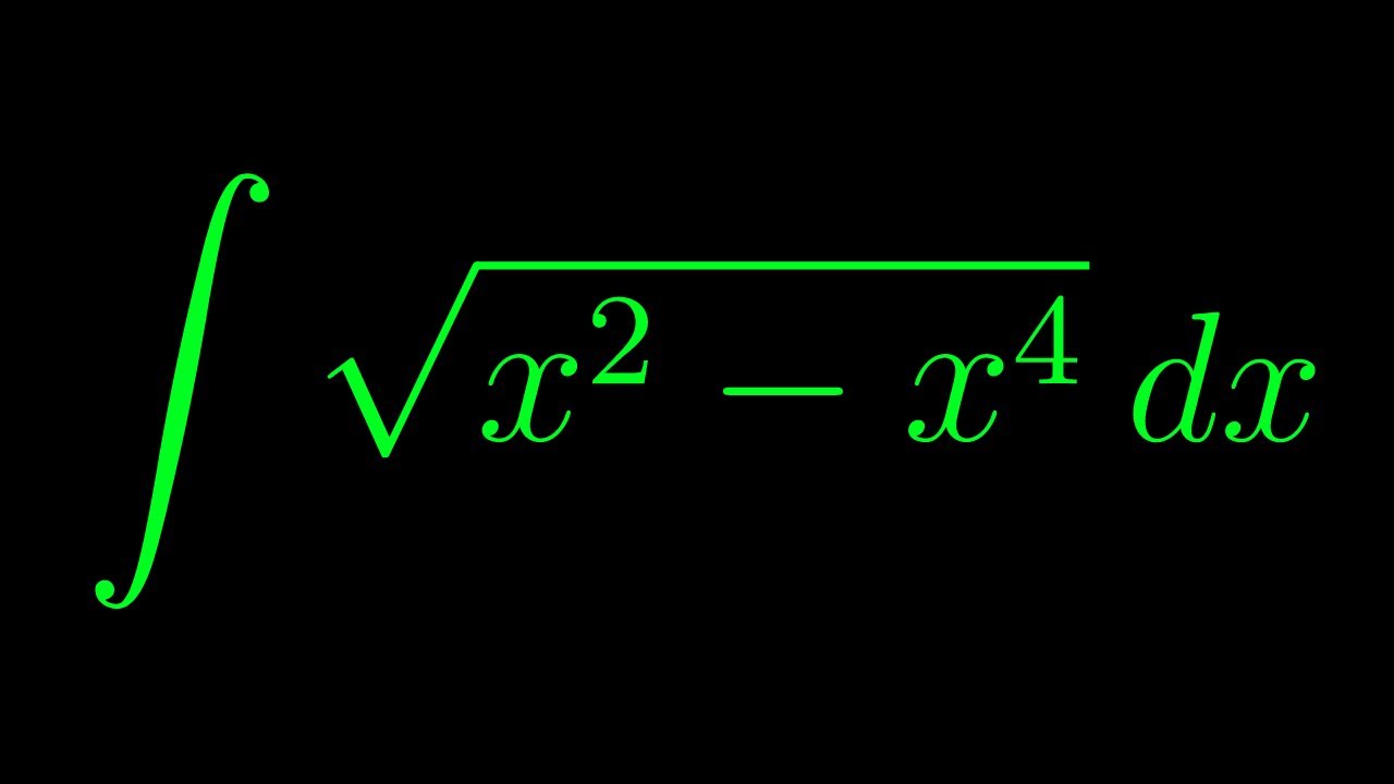 Integral Of Sqrt x 2 X 4 YouTube Integral Of Sqrt x 2 X 4 YouTube