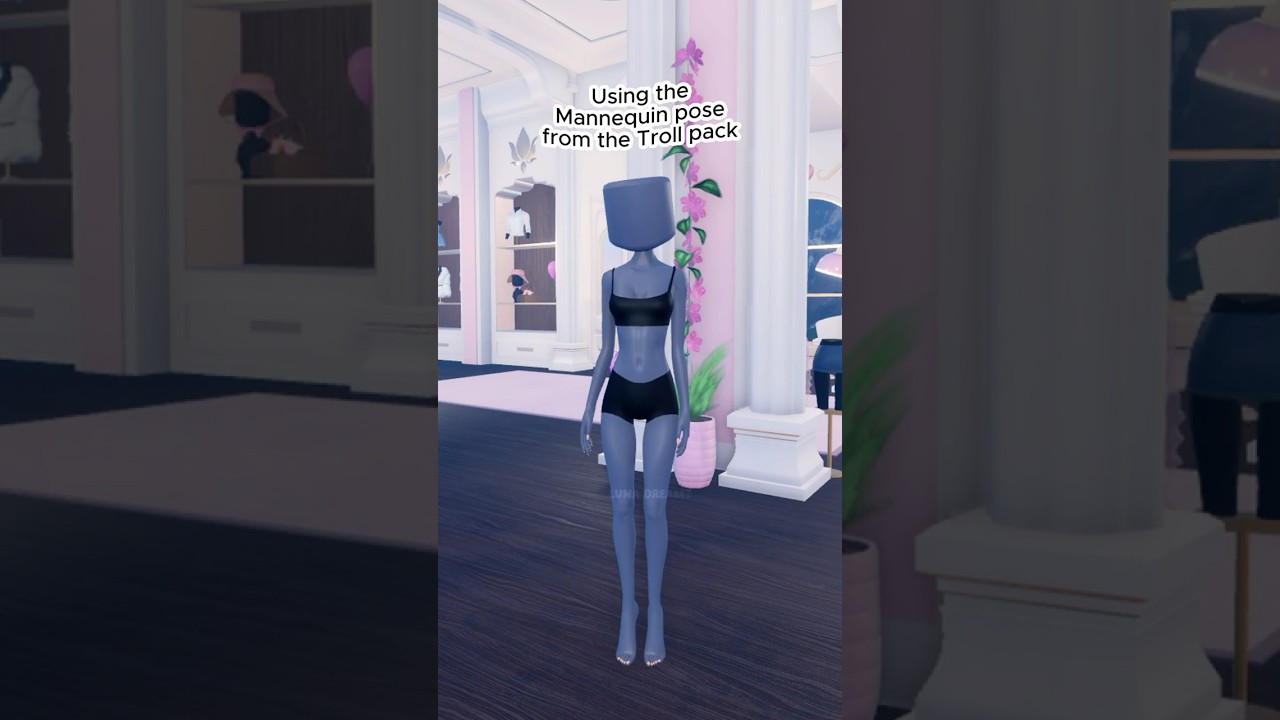 DTI MANNEQUIN PRANK 👻 Pretending with the TROLL Pack Pose 😂 