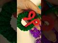 Crochet Christmas Wreath Ornaments l #crochet #diy #shorts #viral #christmas