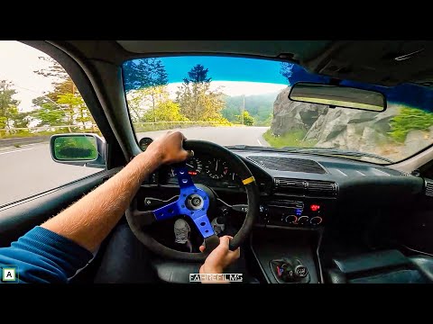 300HP Turbo BMW E34 525i POV Sunday Drive! RAW Sound