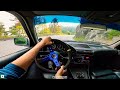 300HP Turbo BMW E34 525i POV Sunday Drive! RAW Sound