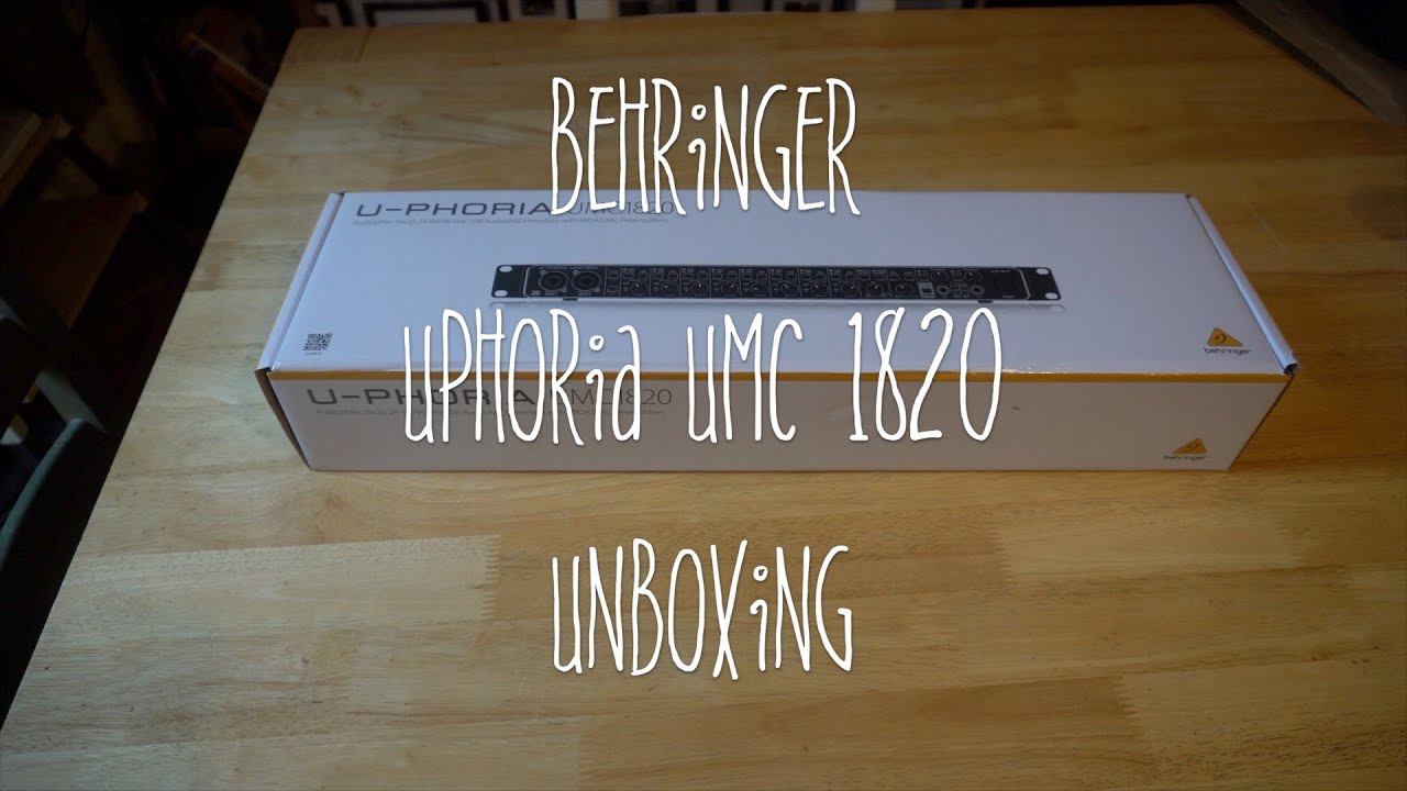 Behringer Uphoria UNC 1820 Unboxing YouTube