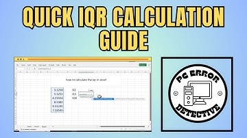 How to Calculate the IQR in Excel - Detailed Tutorial