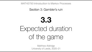 MATH2750 3.3 Expected duration of the game screenshot 1