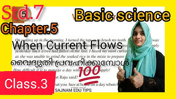 Std.7/Basic Science/Unit.5/When Current Flows/ വൈദ്യുതി പ്രവഹിക്കുമ്പോൾ/Class.3