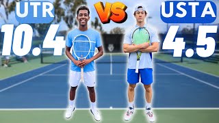 I played a 10.4 UTR | Davis Cup Player!