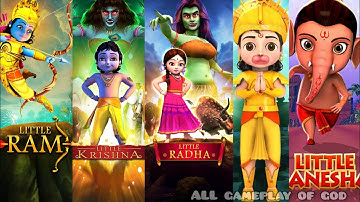 little Krishna,little ram,little hanuman, little ganesha,little Radha | | One flying 🦅  five runner!