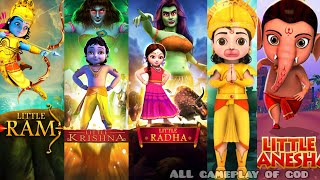 little Krishna,little ram,little hanuman, little ganesha,little Radha | | One flying 🦅  five runner! screenshot 4