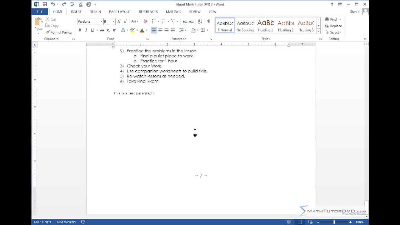 Mastering Word 2013 Lesson 30 Creating A Table 24 math help near me
