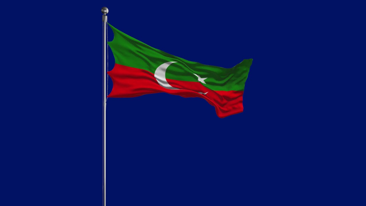 PTI Flag | Pakistan Tehreek E Insaf  | Green Screen | 1080p HD | No Copyright issue.