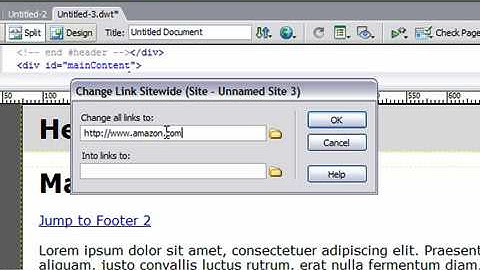 Change a Link Sitewide in Dreamweaver CS3