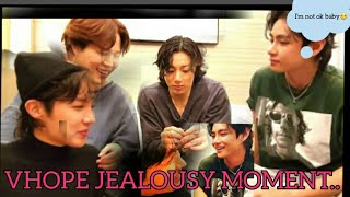 V jealous over jihope/falling love with jhope》Vhope jealousy moments《Love moment.wewerse moments 🌚💫