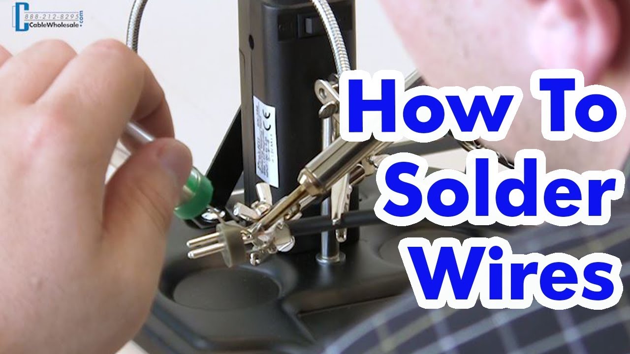 How to Solder Wires - Make & Repair Cables - YouTube