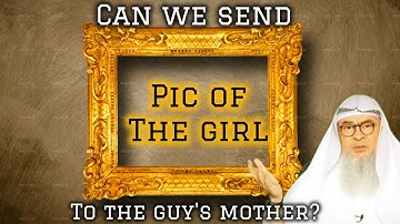 Can picture of the girl be sent for only women of the potential spouse to see #assim assim al hakeem