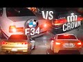 САМЫЙ БЫСТРЫЙ БМВ Е34 ПРОТИВ ЛЕГЕНДАРНОГО CROWN ATHLETE  ||  Skyline R34 340hp VS BMW E60 500hp