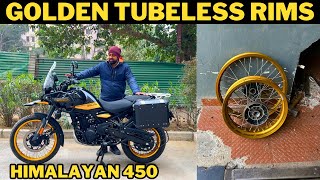 FINALLY MY ALL NEW HIMALAYAN 450 IS TUBELESS NOW | WAY2SPEED TUBELESS CONVERSION |