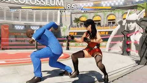 Dead or Alive 6 | Zack 💥 Momiji | CPU vs CPU AI vs AI (hardest level 8)