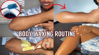 HOW TO REMOVE BODY HAIR FOR SMOOTH &amp; EVEN SKIN / Easiest wax kit on Amazon ft Tresswellness