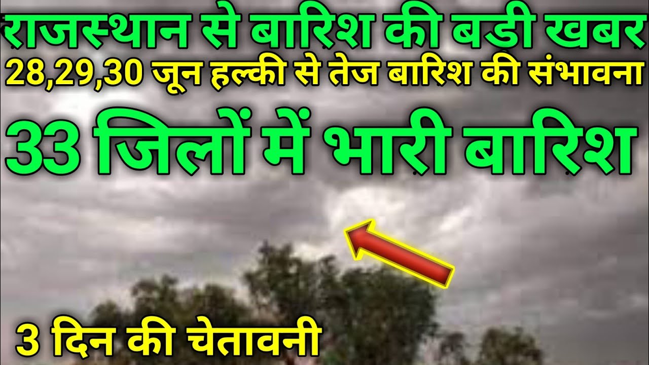 28,29,30 जून भारी बारिश की संभावना! ऑरेंज अलर्ट।1,2,3,4,5,6,7,8,9,10 ...