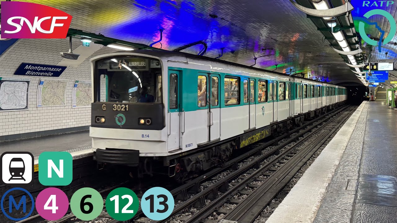 [RATP/SNCF]Métro et Transilien à la Gare Montparnasse #ratp #sncf #metro #metroparisien #transilien
