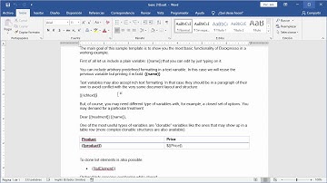 Word template edition Docxpresso