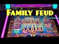 **NEW** FAMILY FEUD slot machine Max bet FOR THE WIN BONUS WINS!