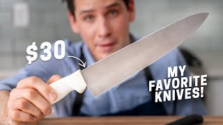 WHY I DON'T USE EXPENSIVE KNIVES (The Only 3 Kitchen Knives You Need, All Under $30!)