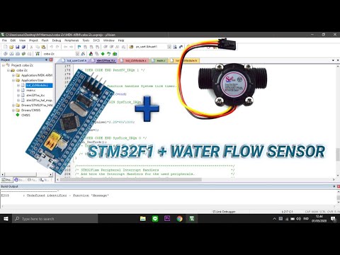 Tutorial : Interface STM32F1 dengan Water Flow Sensor || CubeMX || Keil ...