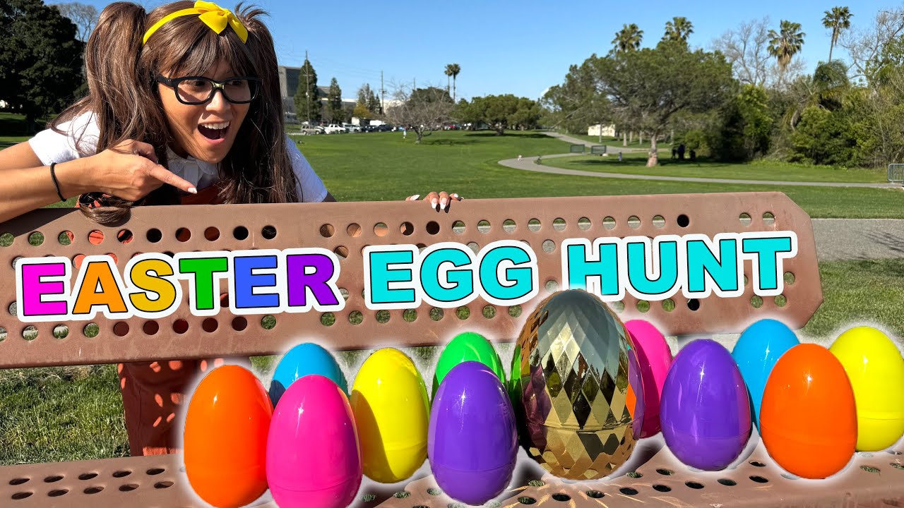 Easter Egg Hunt | Soso Goes On A HUGE Easter EGG Hunt At The Playground!