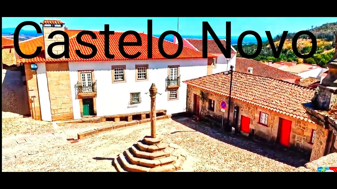 🇵🇹 Castelo Novo ..... Medieval village..Aerial view ... Serra da Gardunha.