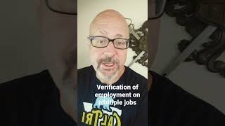 Verification of employment on multiple jobs is tricky. #realestate #buyingahome #mortgage