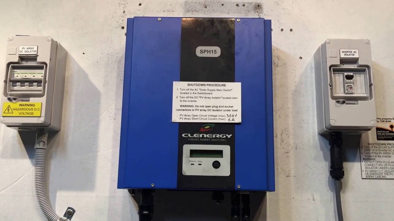 Clenergy SPH Solar Inverter Blank Screen - YouTube