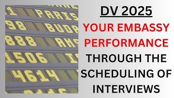 DV 2025: Interview Scheduling and Your Embassy Performance