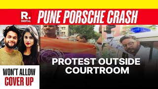 Pune Porsche Crash: Anger Over Super Rich Super Brat, Ink Thrown At Accused’s Father Outside Court