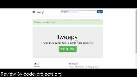 Simple Twitter Clone In PYTHON Using Flask With Source Code | Source Code & Projects
