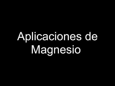 Vídeo: Magnesio: Instrucciones, Indicaciones, Aplicación