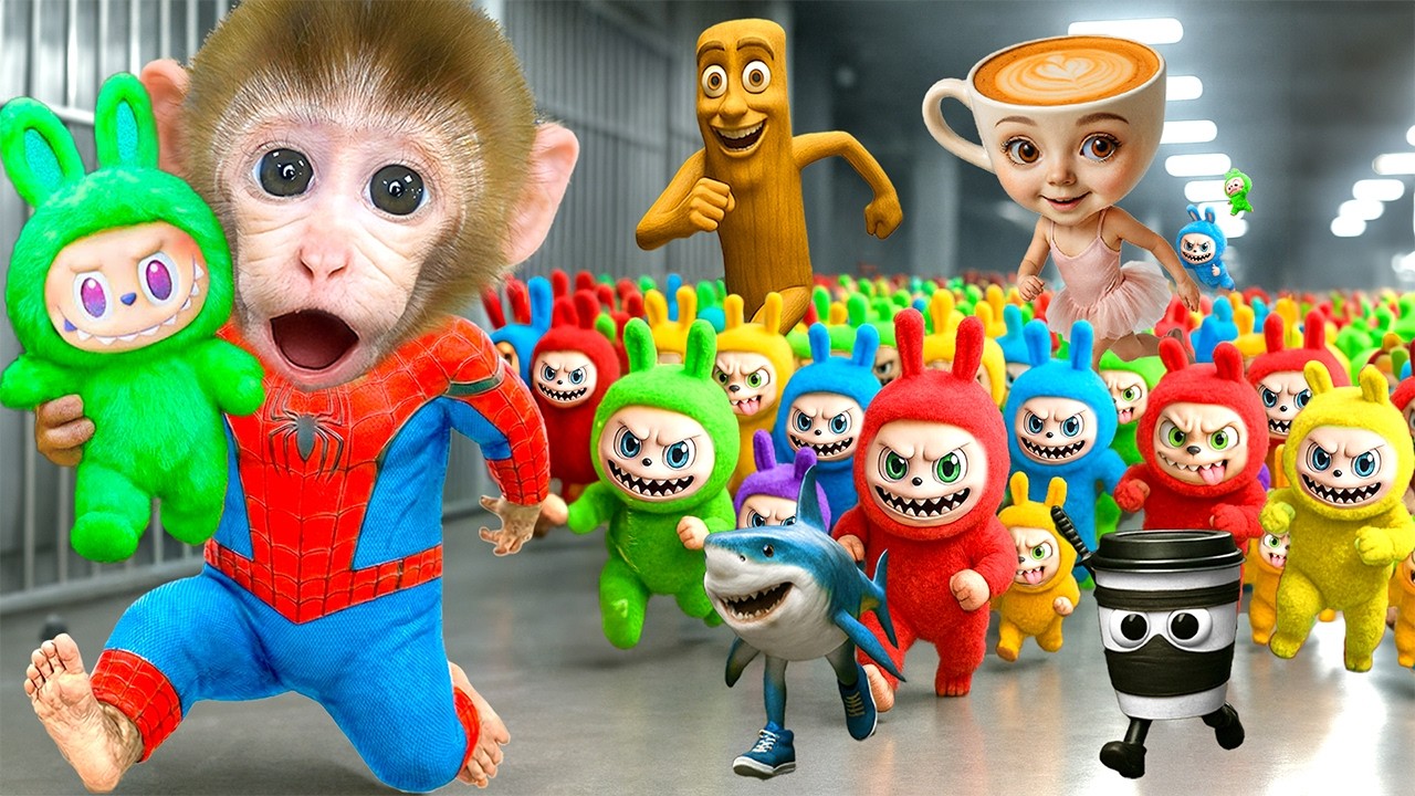 Mono Choco Explora La Prisión Labubu Colores Y Descubre Laberinto Misterioso | CHOCO Challenge ESP