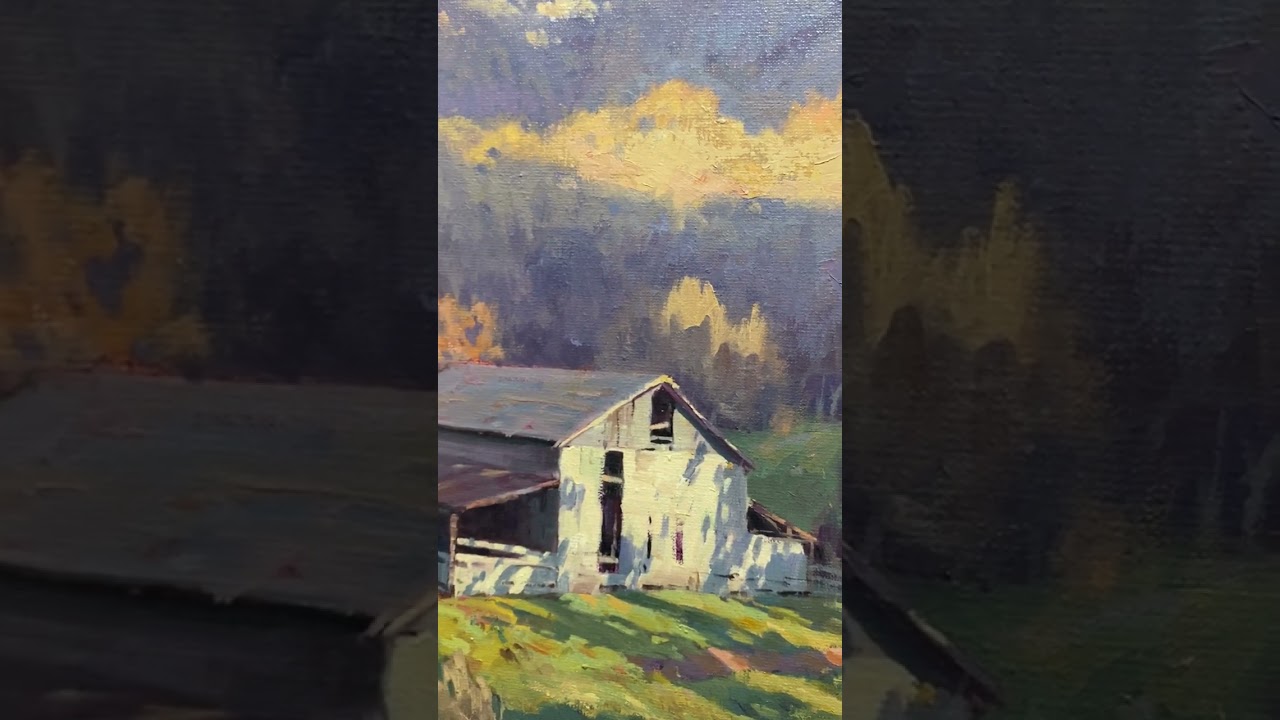 Color Temperature Contrast in Landscape Painting Compositions