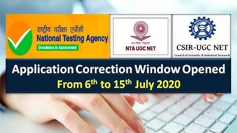 NTA UGC NET 2020 & CSIR UGC NET 2020 Application Correction Window Opened: Get Direct Link to Change