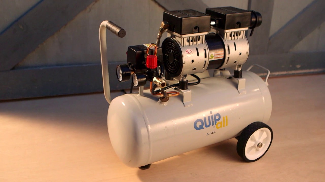 Sil-Air 100-24 2 x 1/2 HP 4.5 CFM 6 Gallon Portable Silent Air Compressor  by Silentaire Technologies