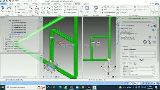 Aveva E3d working with 3 different views (top, front & Isometric) in single screen...