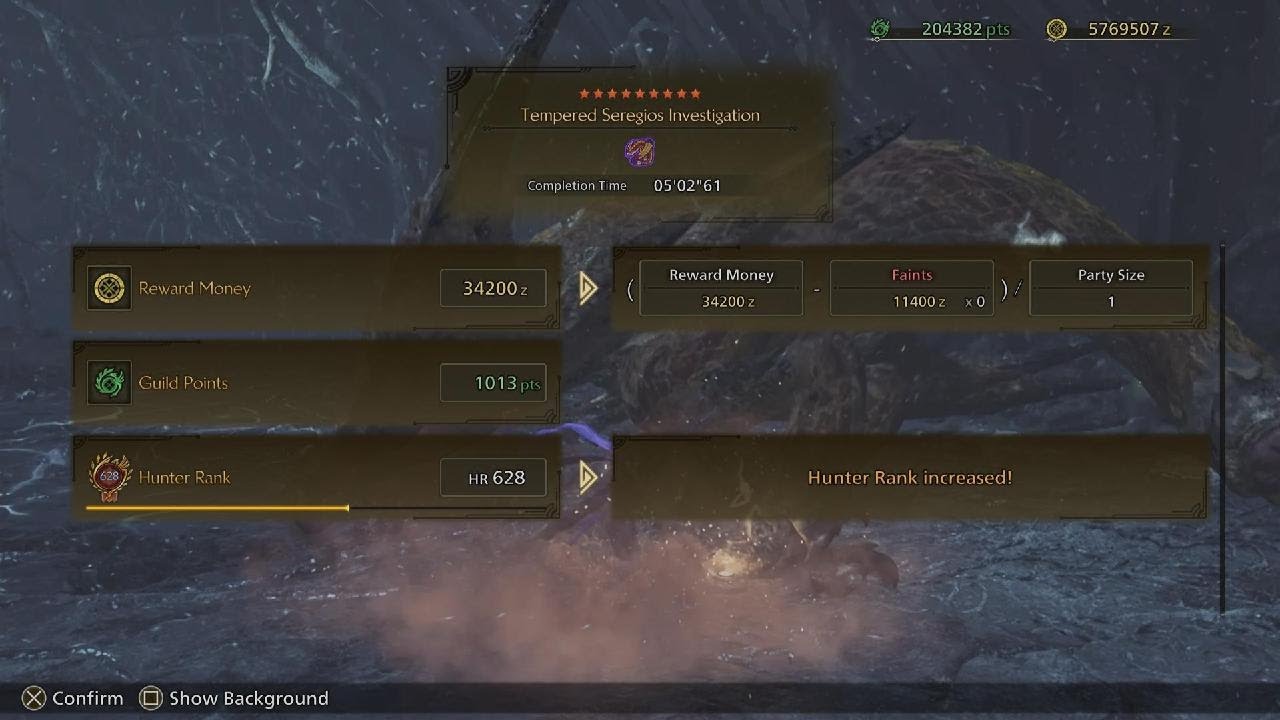 シンクビート Seregios 9-5 5'02 LS No Palico No Mantle Monster Hunter Wilds