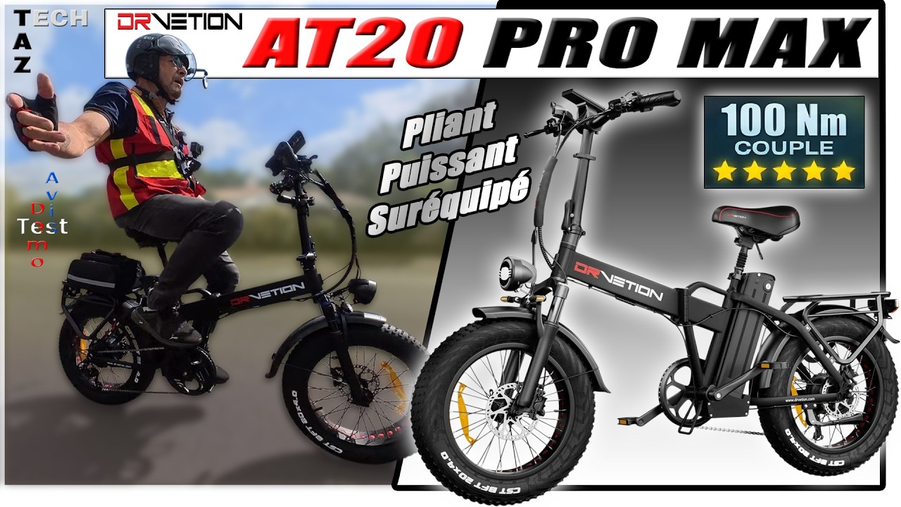 DRVETION AT20 ProMax VAE pliant 100Nm 1000W - Test & Avis - SURPRENANT !