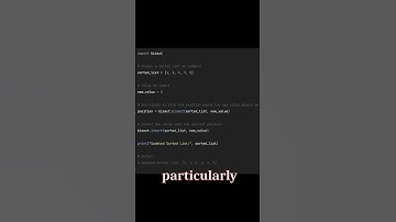 Python trick that uses the `bisect` module for efficient element insertion into sorted lists.